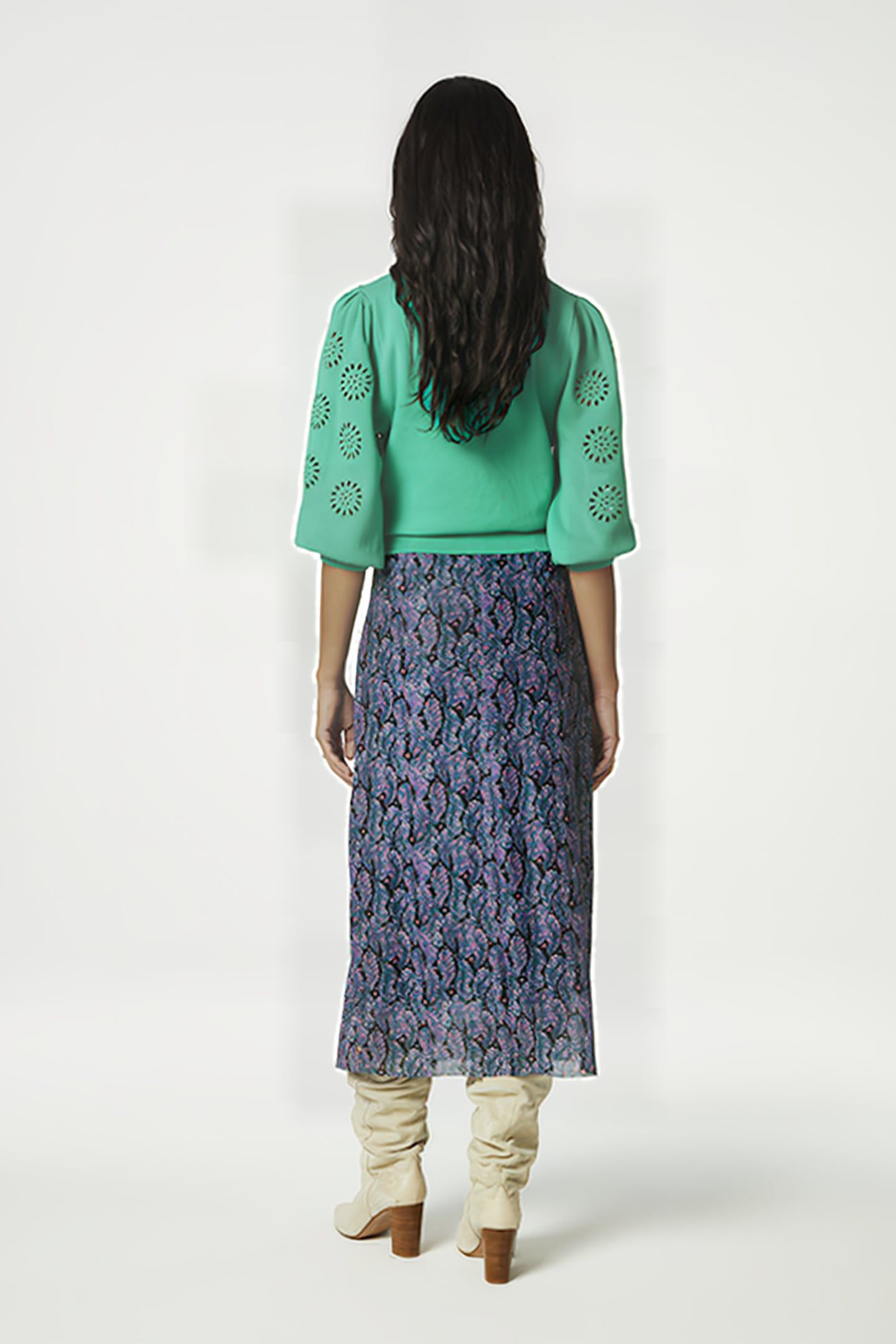 JESSY MIDI SKIRT ANTRA/POPPY PURPLE 2