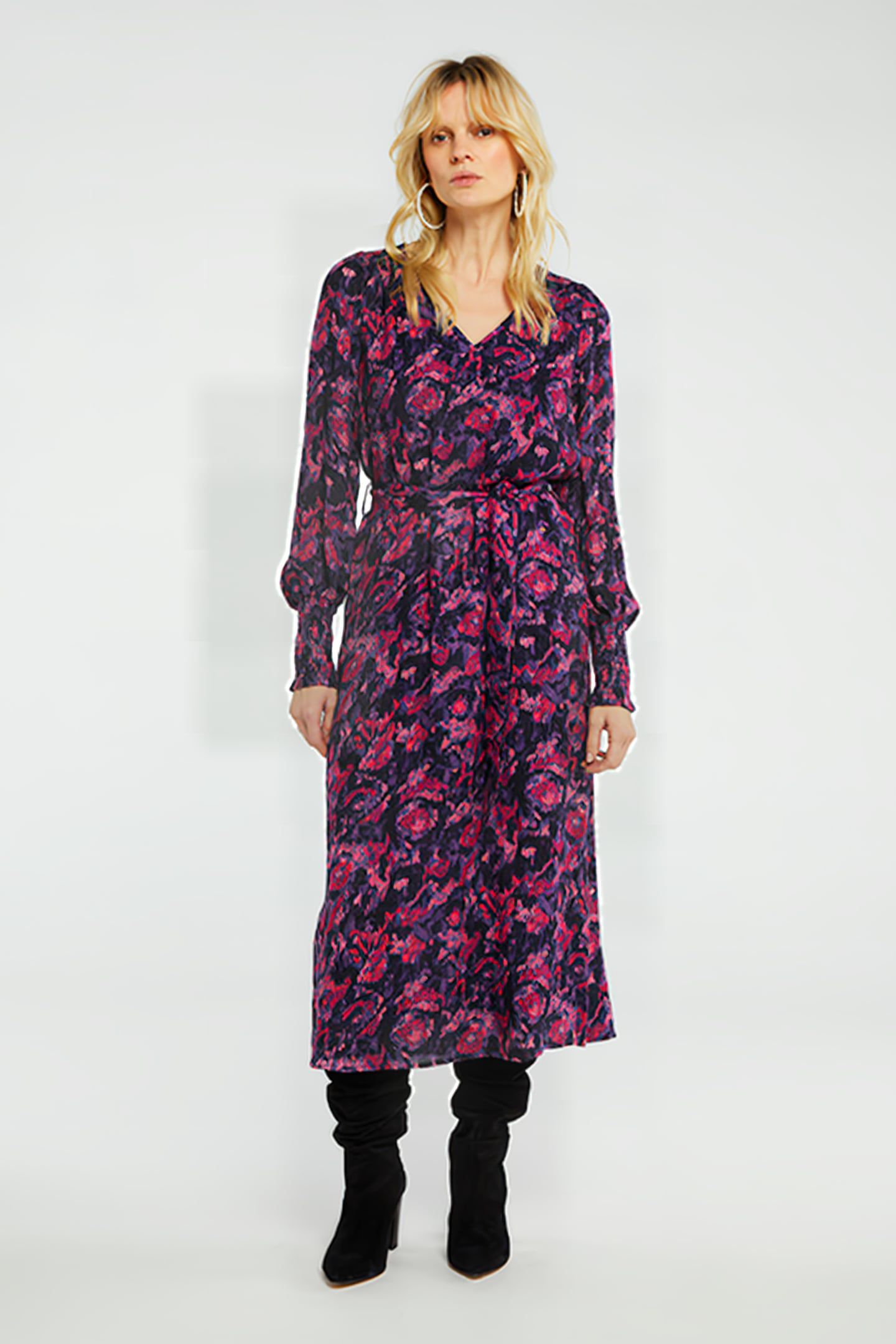 BREE DRESS BLACK/DIRTY PINK 1