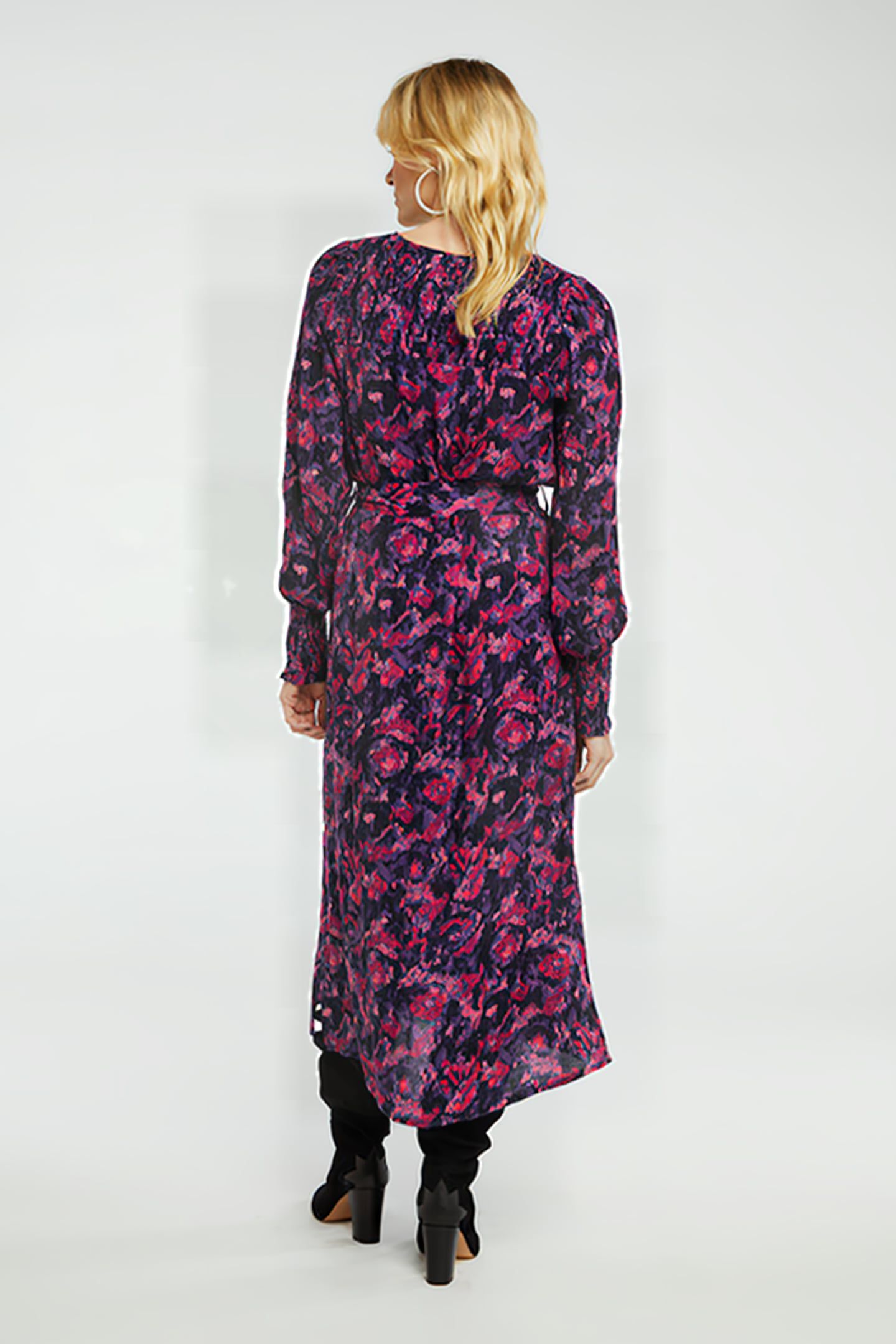 BREE DRESS BLACK/DIRTY PINK 2