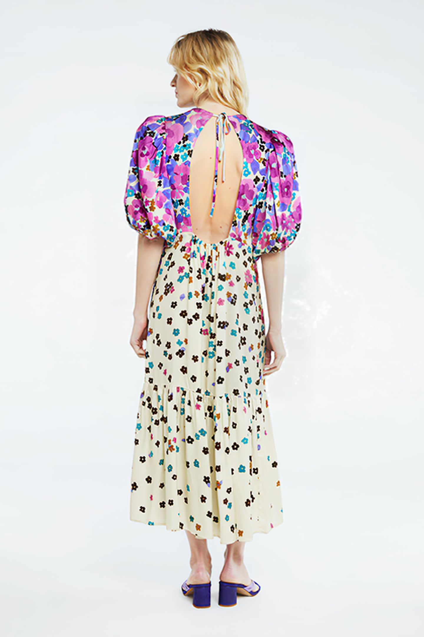 CECILE DRESS CREAM WHITE/BUBBLE G 2