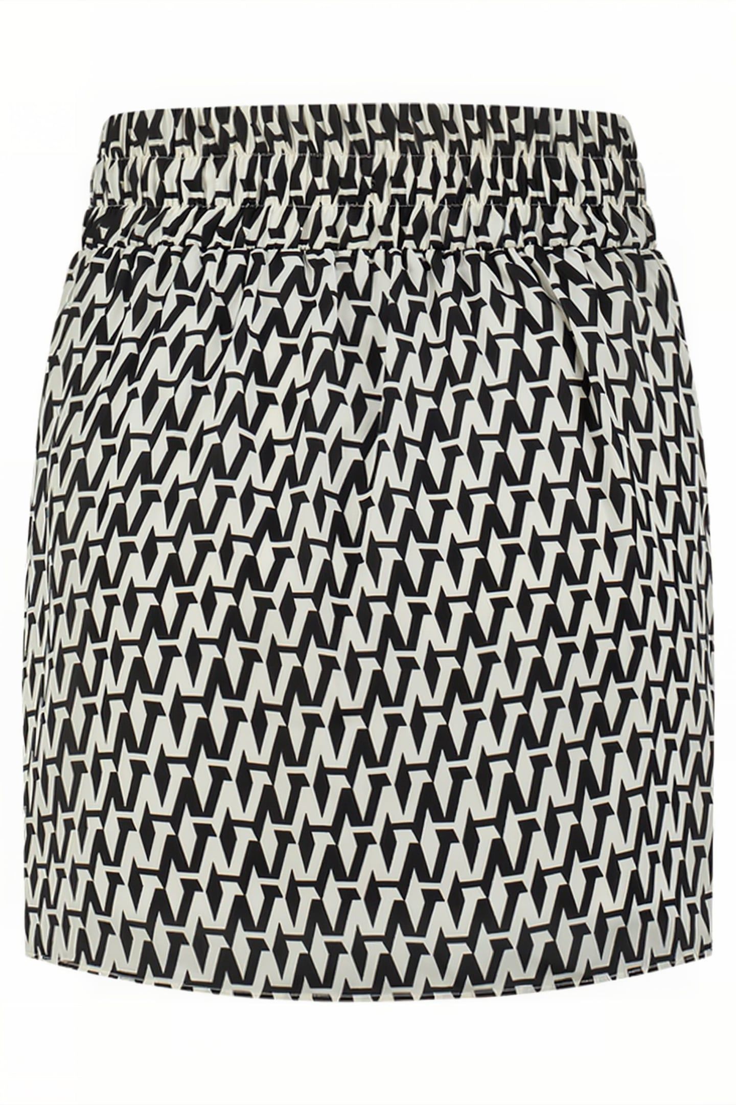 ANKARA PRINTED SKIRT BLACK/STAR WHITE 2