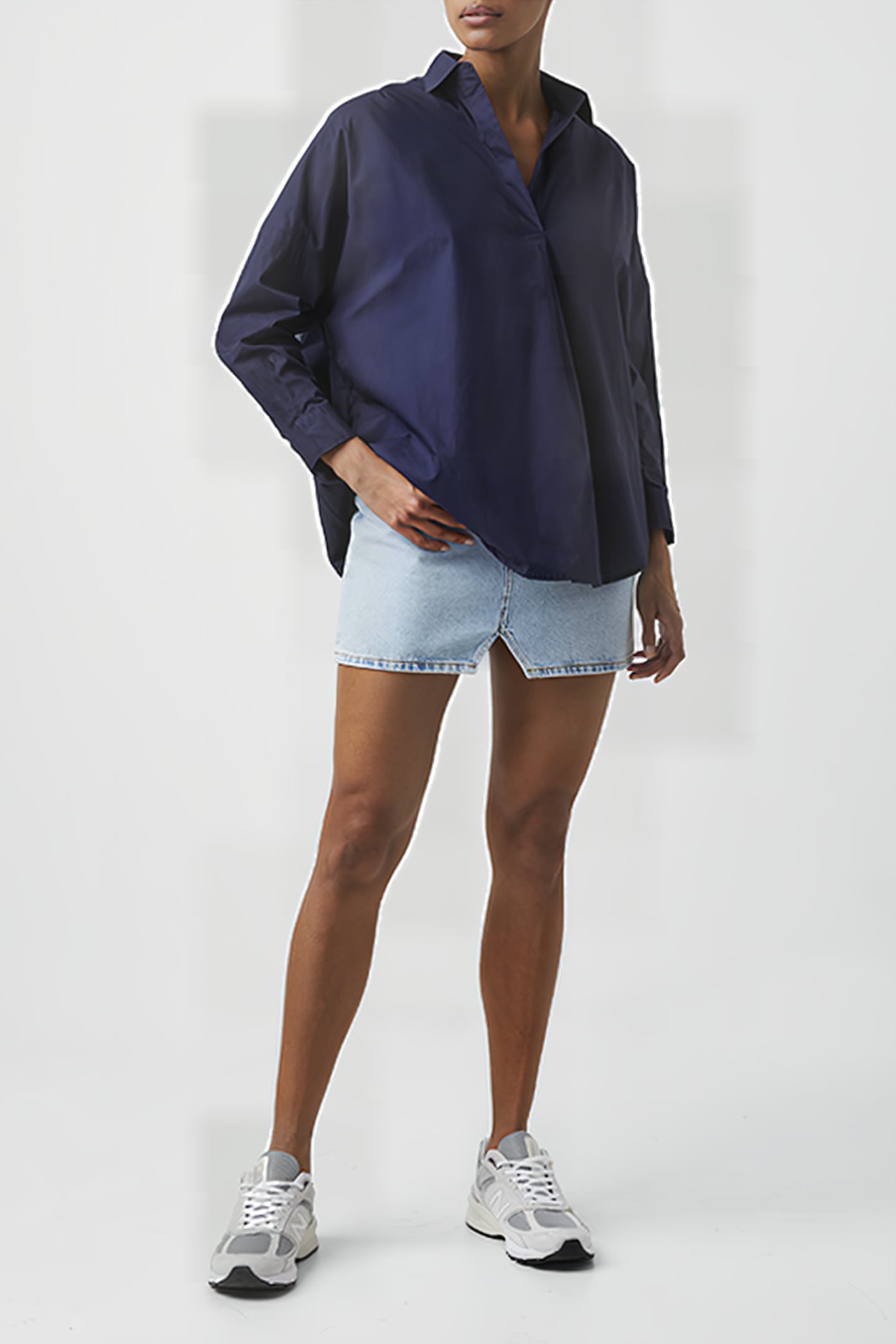 RHODES POPLIN POPOVER SHIRT BLUE 2