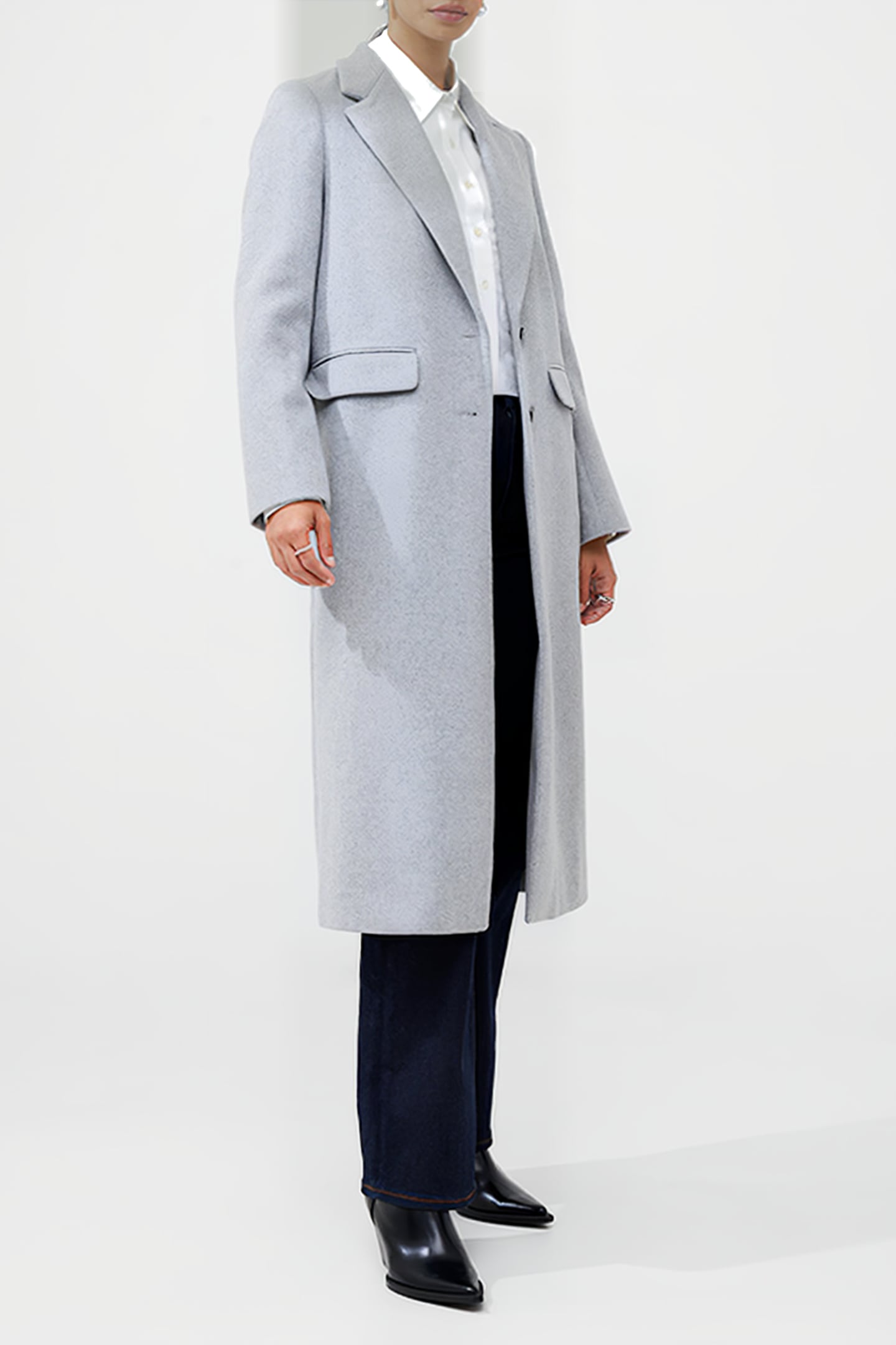 FAWN FELT COAT BLACK 3