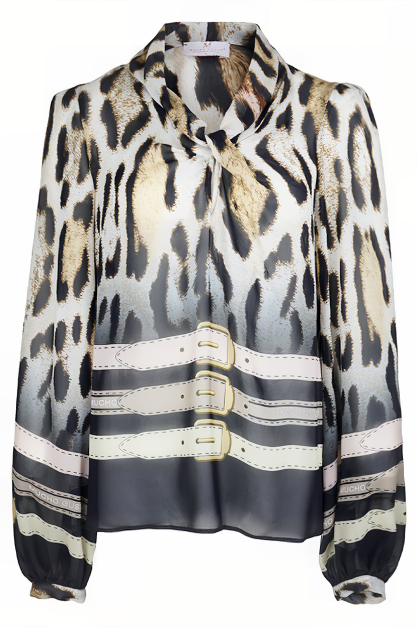 BLOUSE CORATO LEOPARD WITH BELTS 1