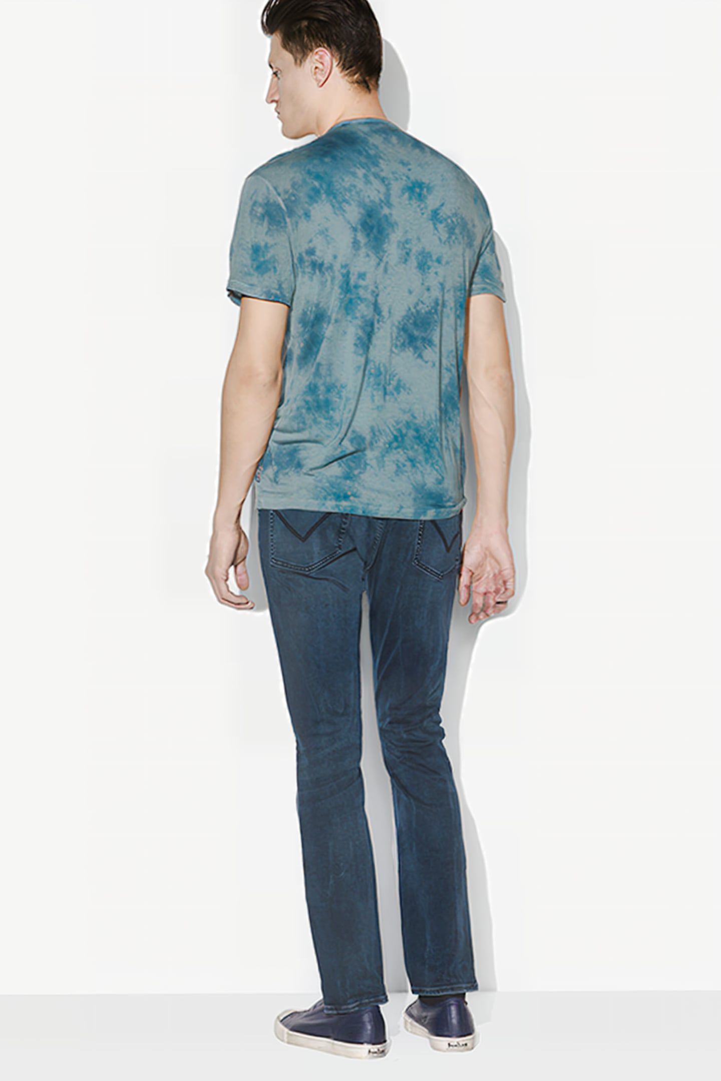 MARCUS SHORT SLEEVE TIE CHARCOAL 2