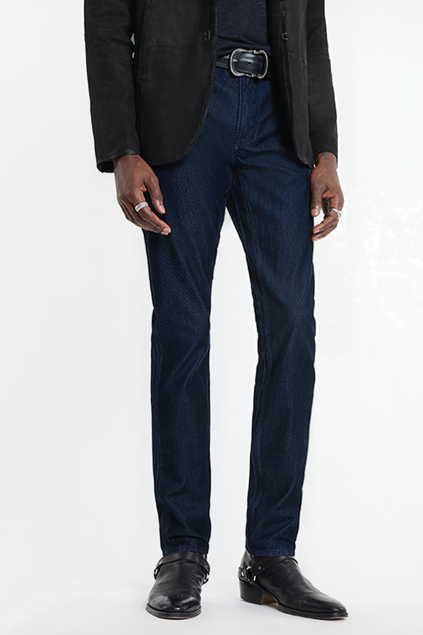 J702 - SLIM FIT BLACK/BLUE 1