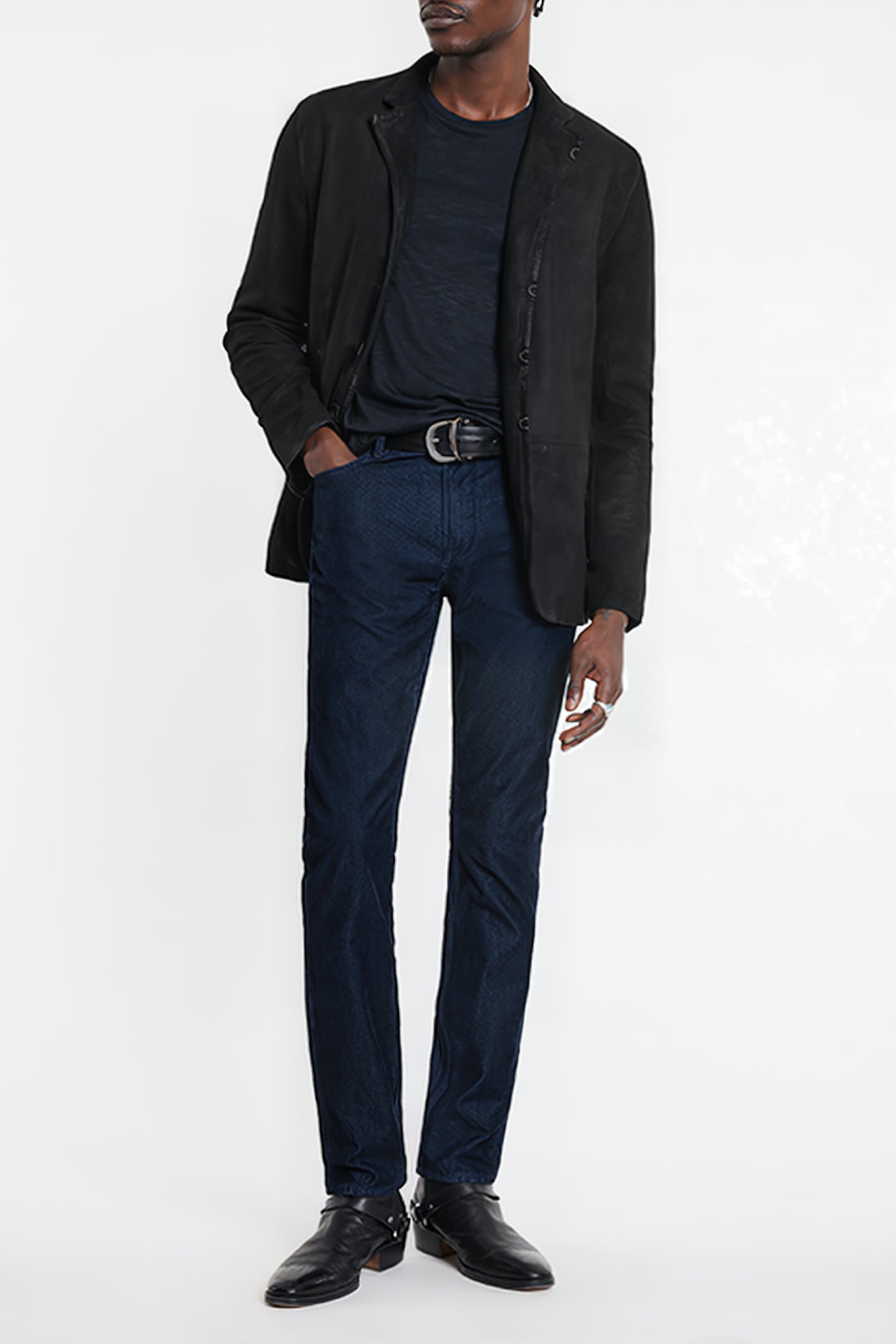 J702 - SLIM FIT BLACK/BLUE 2