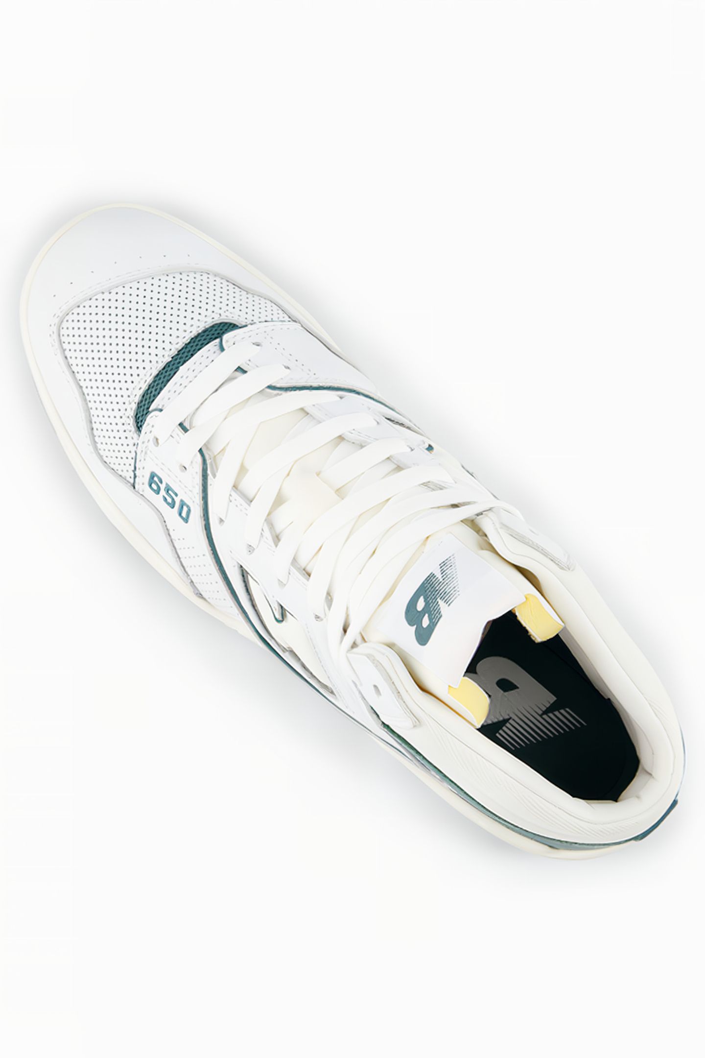 BB650RGR SNEAKERS IN WHITE & GREEN 6