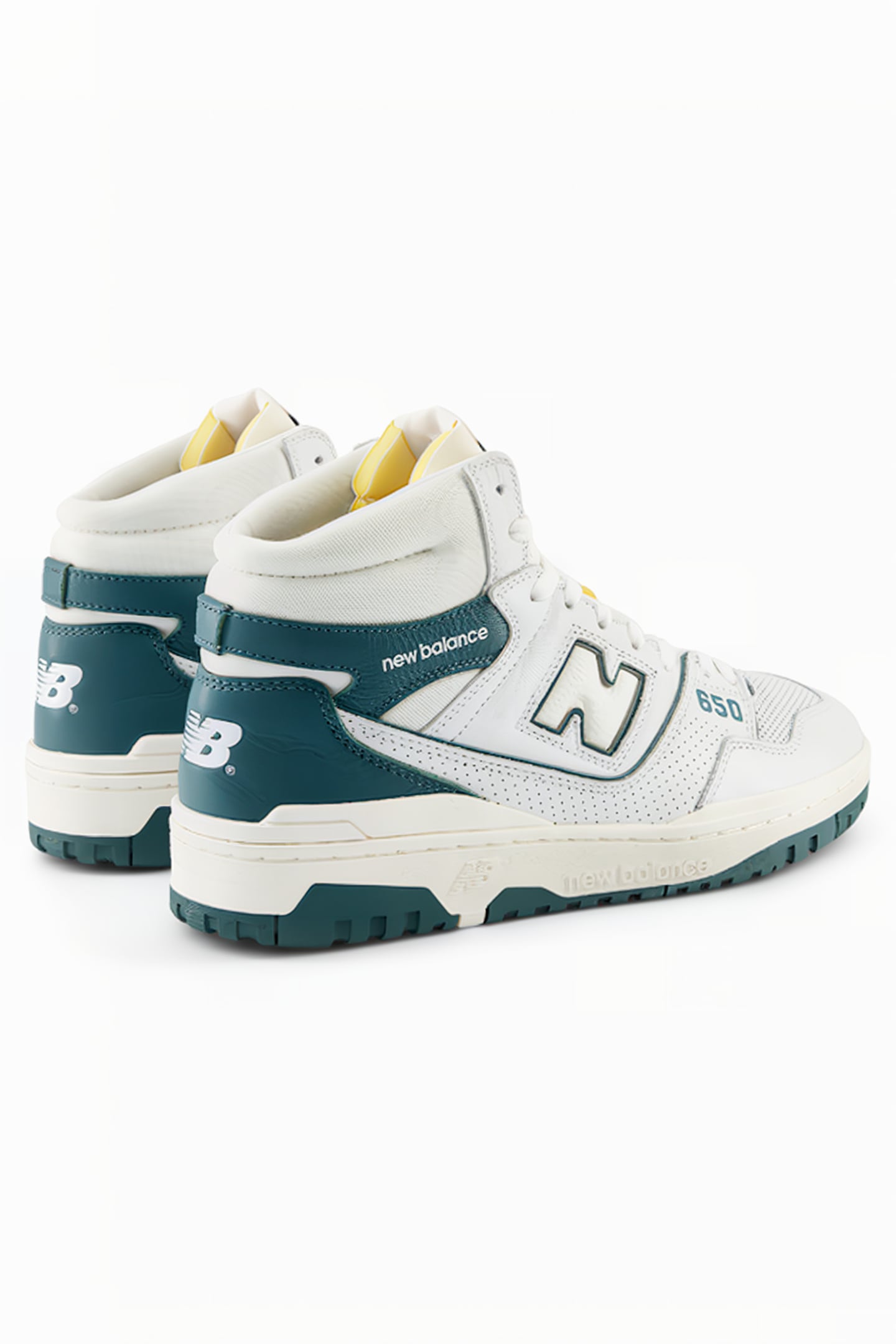 BB650RGR SNEAKERS IN WHITE & GREEN 4
