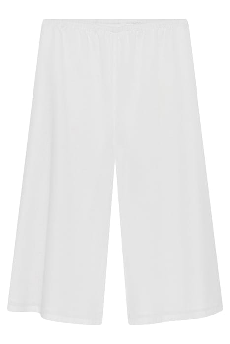 LARGE CROPPED PANTS HIGH WAIST BLANC 4