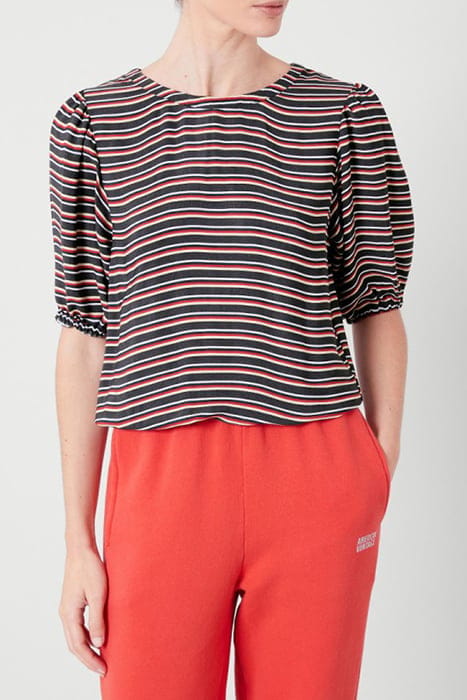 ROUND COLLAR PRINTED SHORT TOP ZAC 1