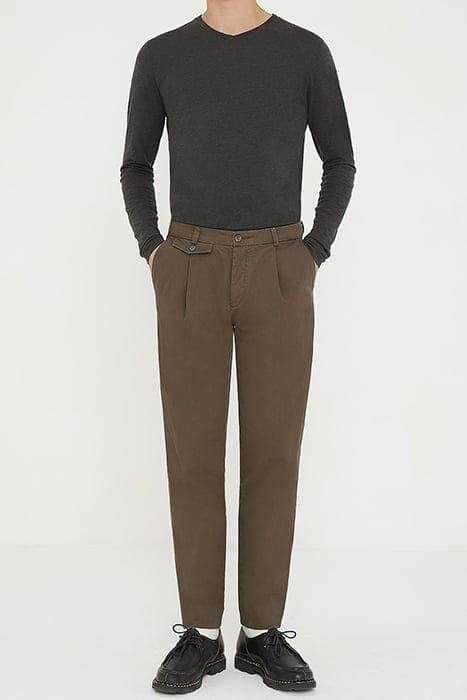 CHINO CARROT PANTS GRIZZLY 3