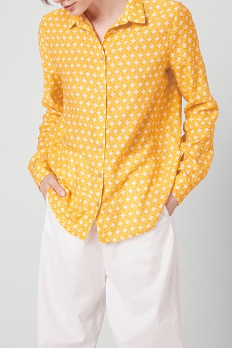 FITTED LONG-SLEEVE PRINTED SHIRT ELIANE 1