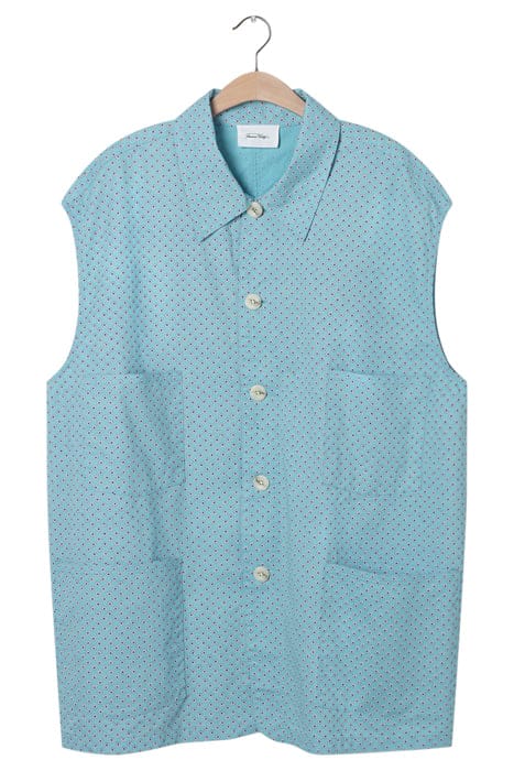 SLEEVELESS JACKET WITH SHIRT COLLAR PRINTED BERTHE 4