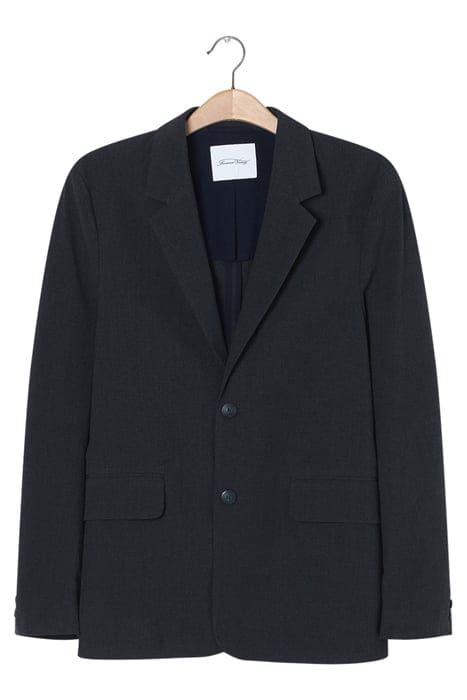 SHORT STRAIGHT BLAZER ANTHRACITE CHINE 3
