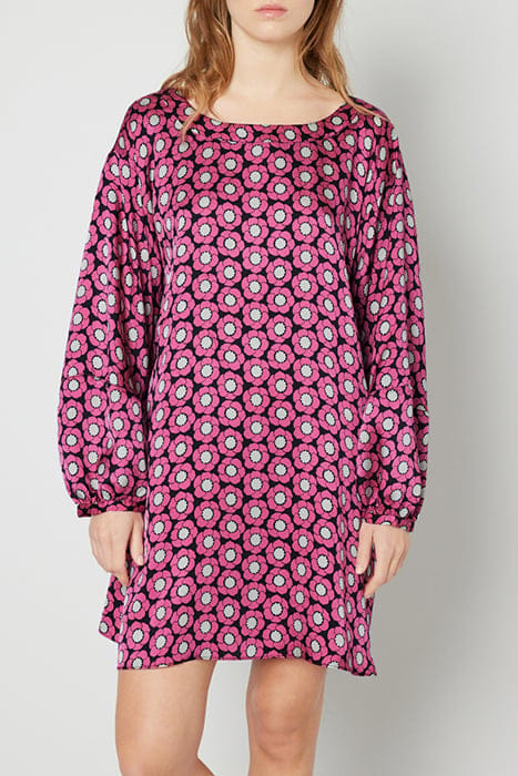 LS SHORT A SHAPE BOAT COLLAR DRESS SYLVIE 1