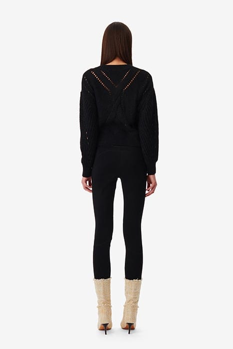 TEODORA KNITTED SWEATER IN BLACK 3