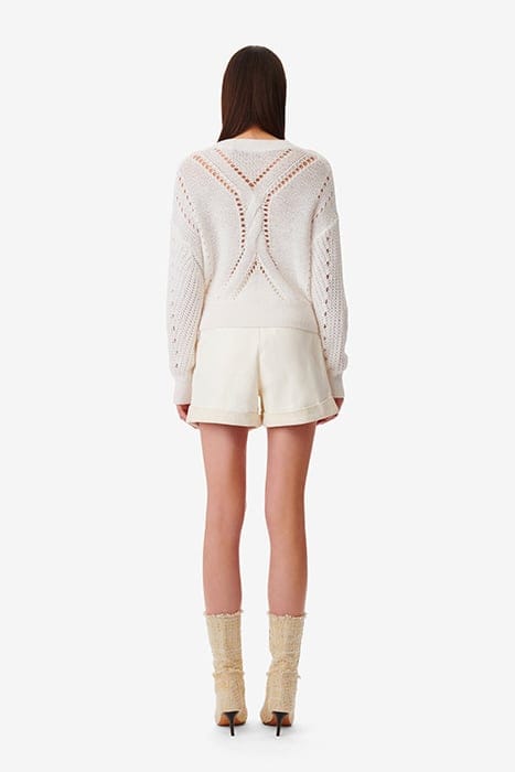 TEODORA KNITTED SWEATER IN ECRU 3