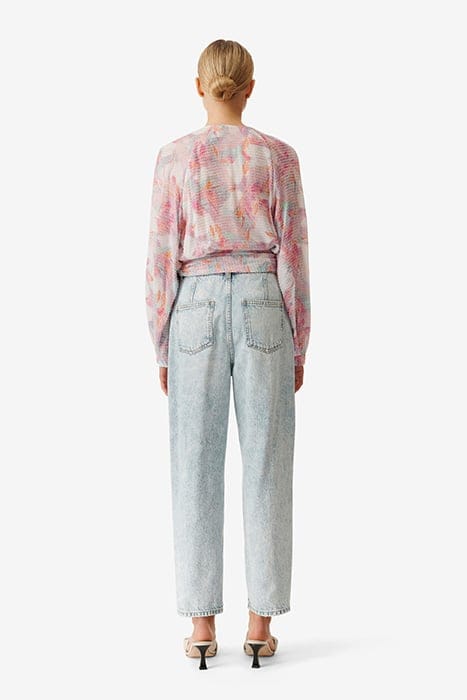 FREDDI BLOUSE IN LIGHT PINK MULTICO 2