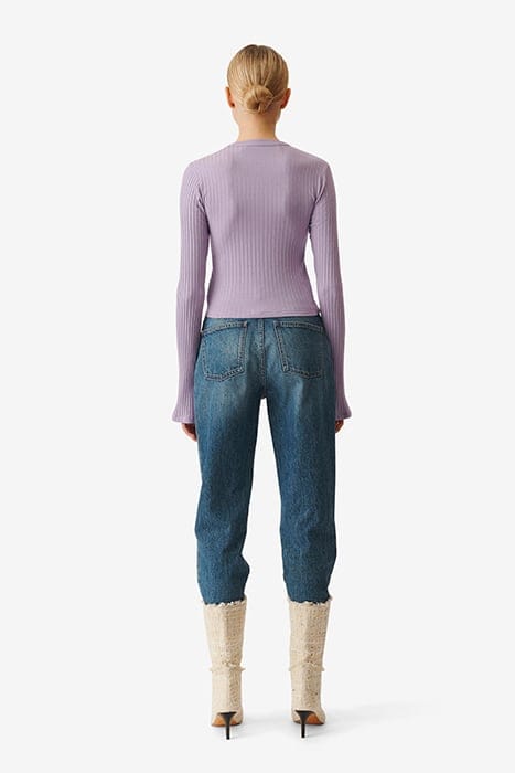 ERSILIA KNITTED SWEATER IN VINTAGE PURPLE 3