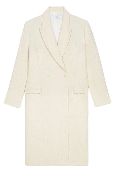 REMYA DOUBLE BREASTED COAT IN ECRU 3