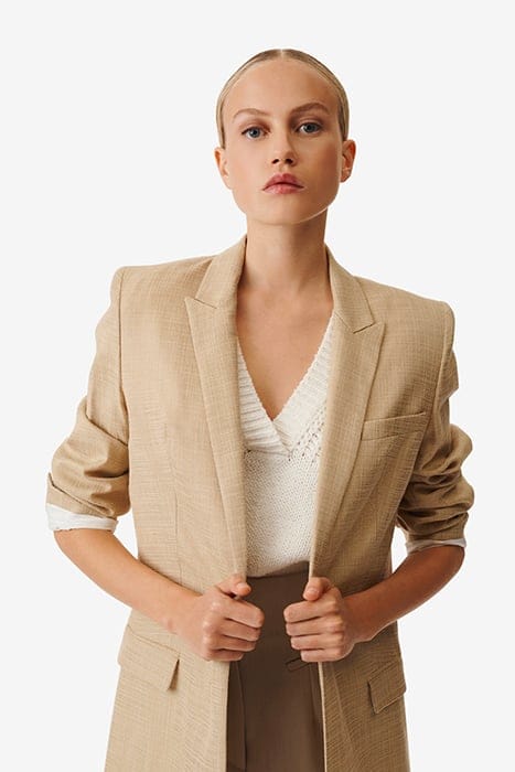 DANYS SINGLE BREASTED COAT IN CAMEL 4