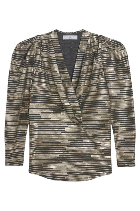 CHARINASPE BLOUSE IN BLACK/GOLD 4