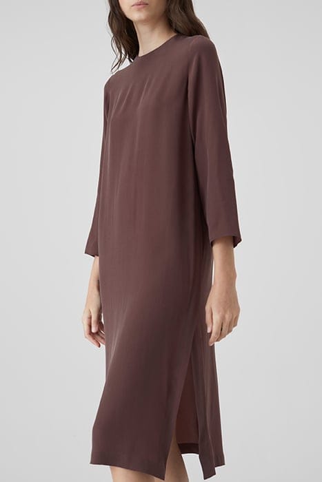 SLIT DRESS DRESSES BURGUNDY 4