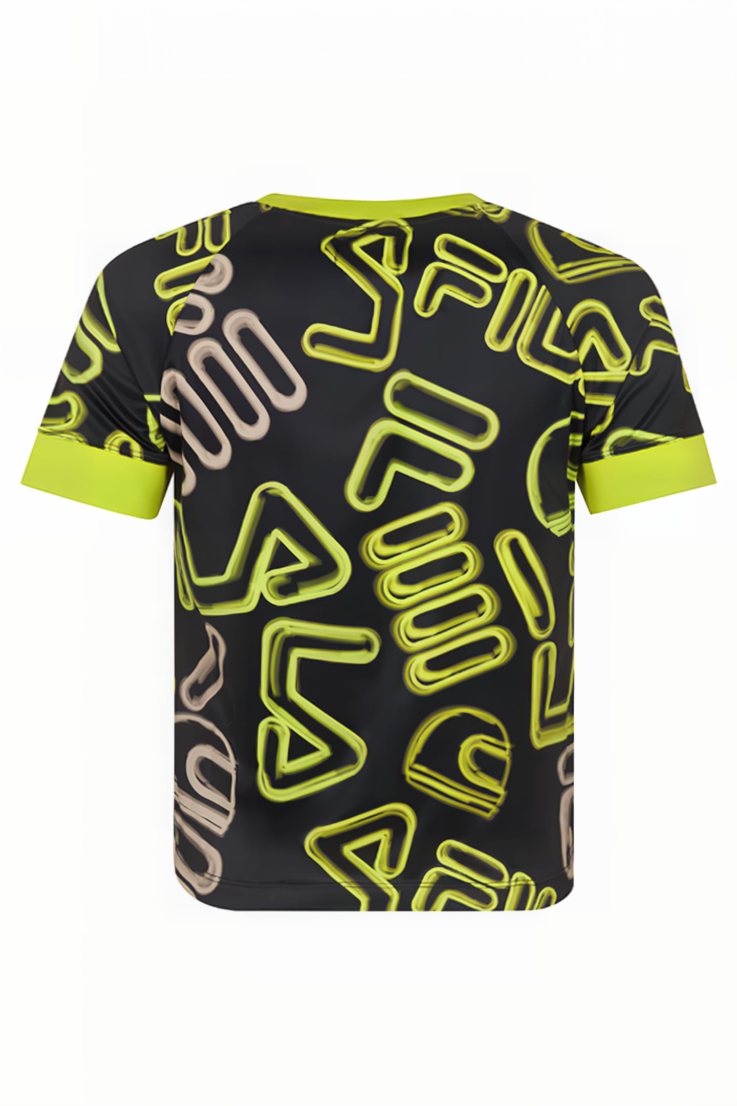 C28 CROPPED TEE AOP BLACK FILA HELMET AOP 2