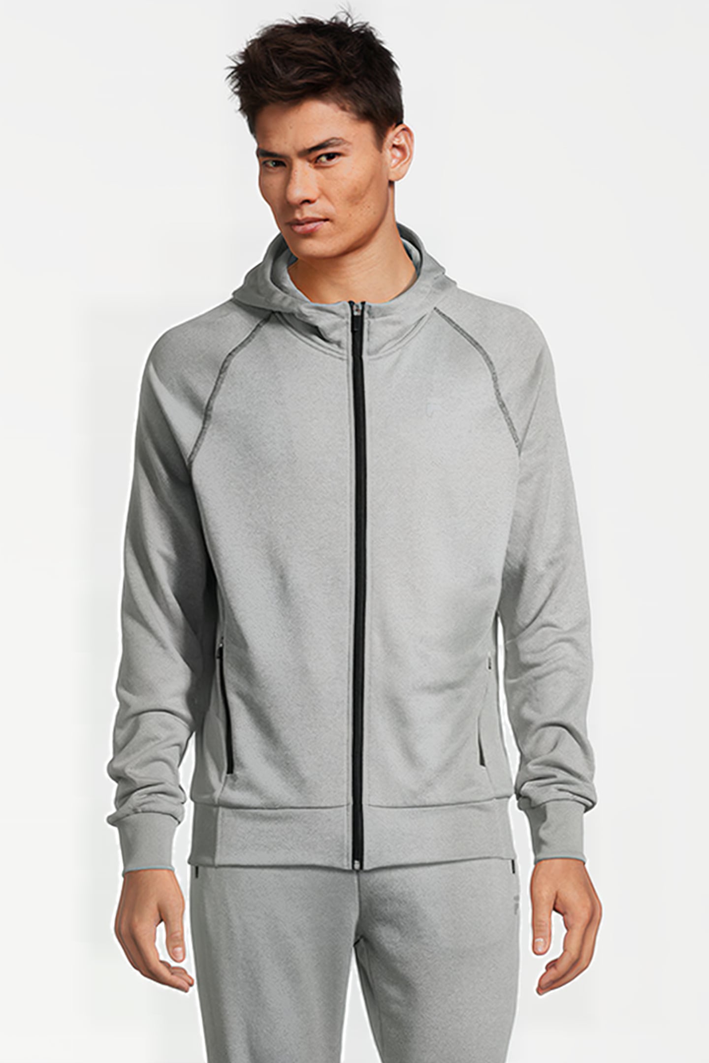 LAGE SLIM JACKET LIGHT GREY MELANGE 1