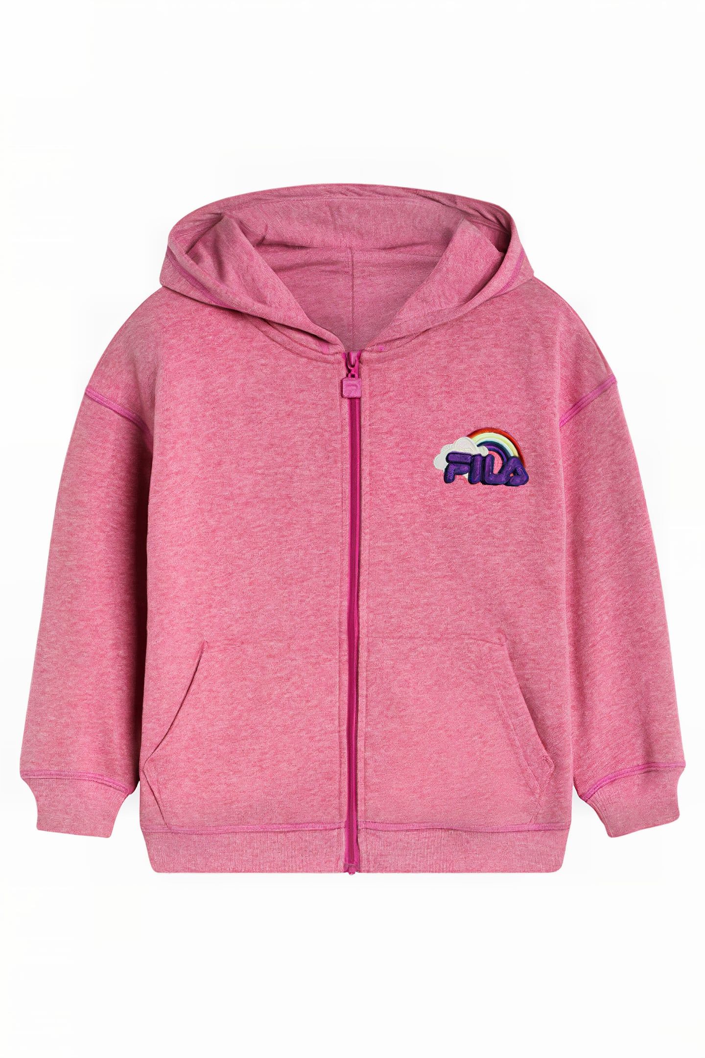 CALW OVERSIZED ZIP HOODIE PURPLE ORCHID MELANGE 1