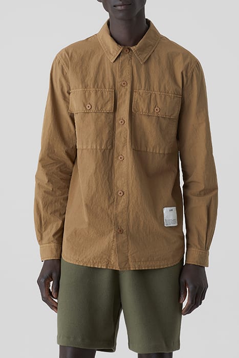 UTILITY SHIRT W/ ELBOW PATCHES SHIRTS & BLOUSES NUTMEG 1