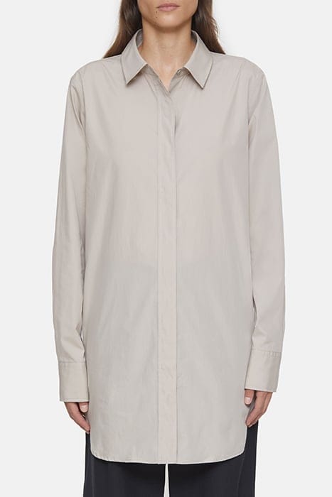 FITTED LONG BLOUSE SHIRTS & BLOUSES PLASTER BEIGE 1