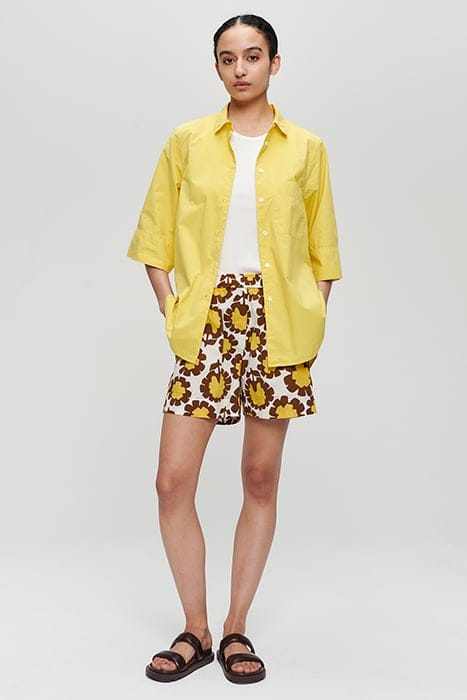 COTTON PRINTED SHORT YELLOW 2