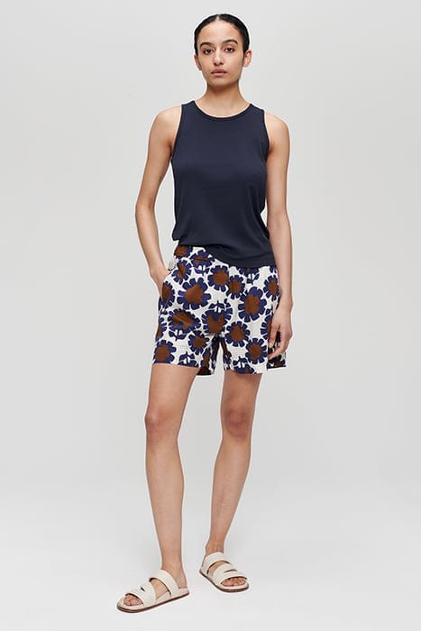 COTTON PRINTED SHORT JAPAN BLUE 2