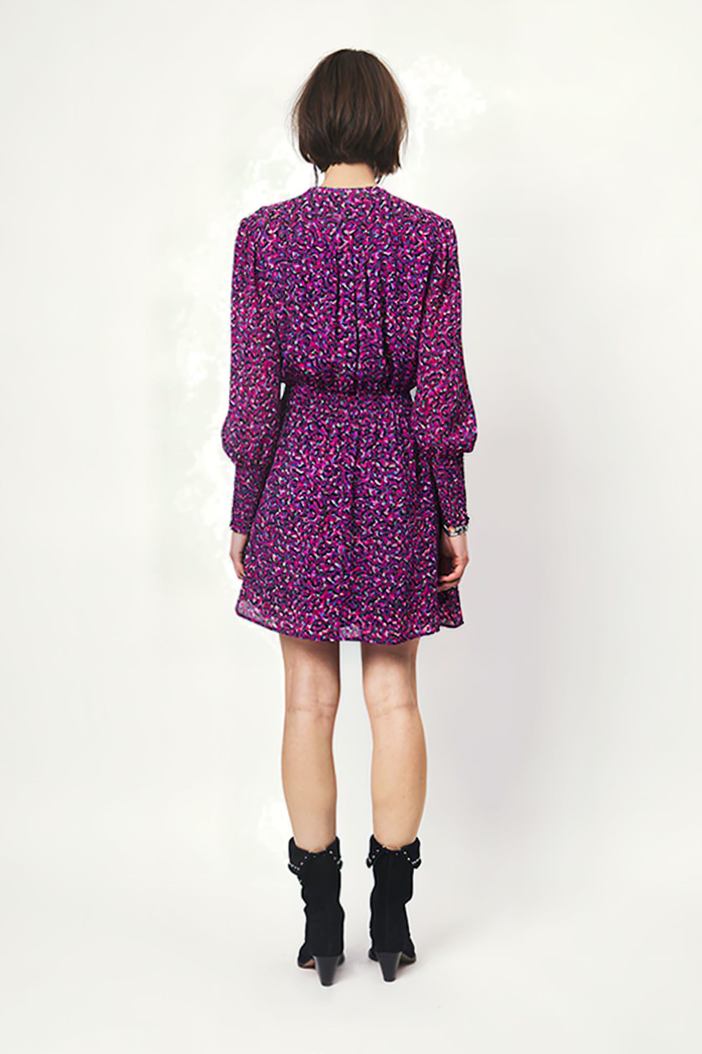 GILSEN ELIN PRINTED MINI DRESS MULTICOLOUR 2