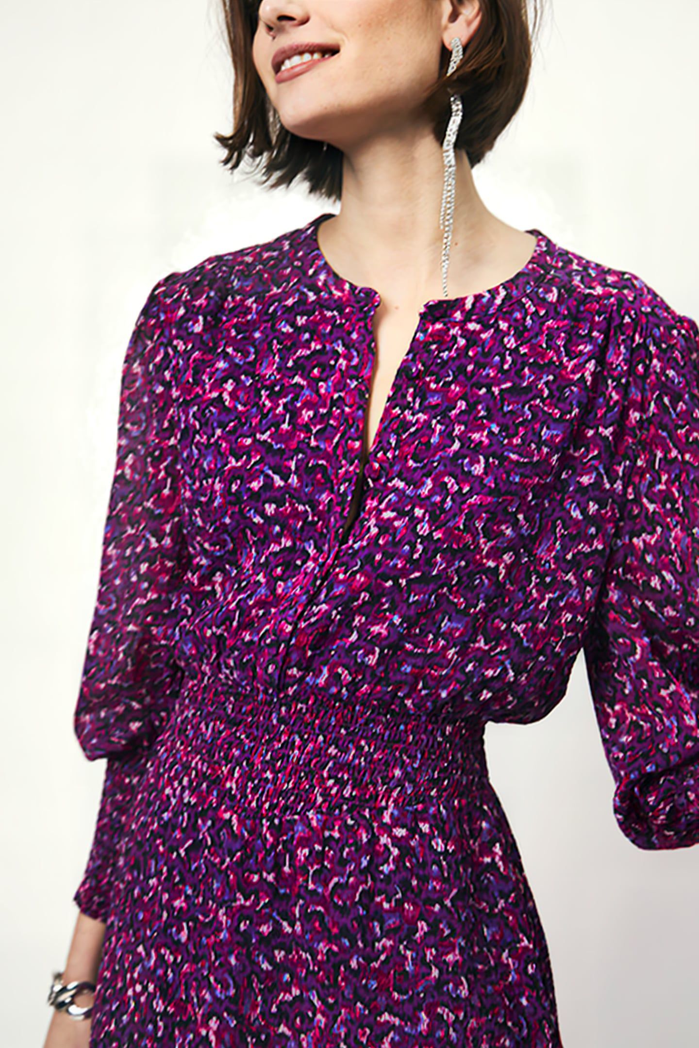 GILSEN ELIN PRINTED MINI DRESS MULTICOLOUR 4