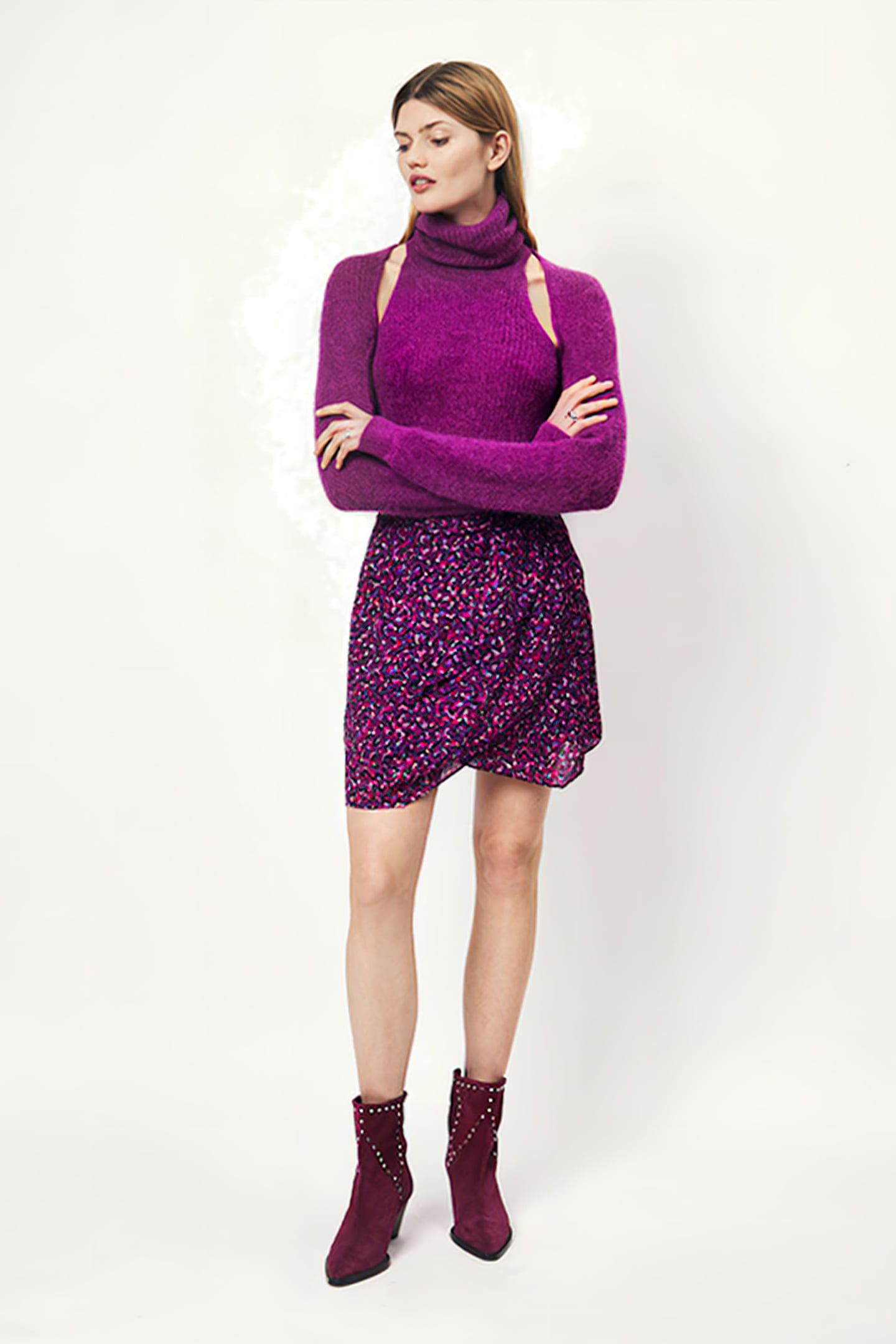 OPAL PRINTED MINI SKIRT MULTICOLOUR 1