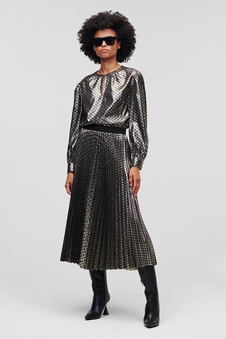 LUREX MONOGRAM SHIRT BLACK/GOLD MONOGRAM 2