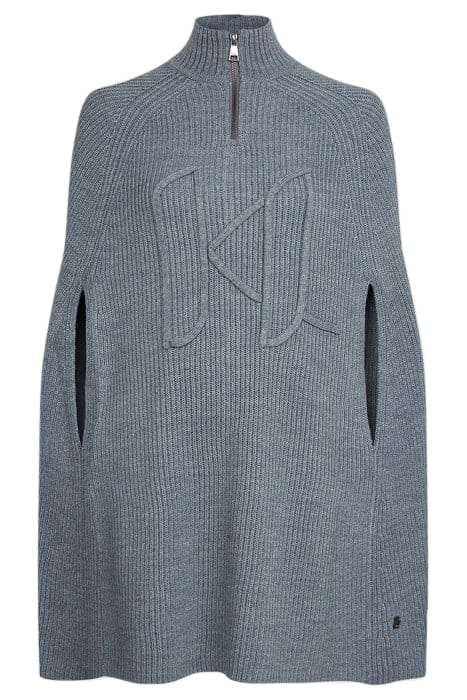 CHUNKY KL SOUTACHE CAPE GREY MELANGE 3