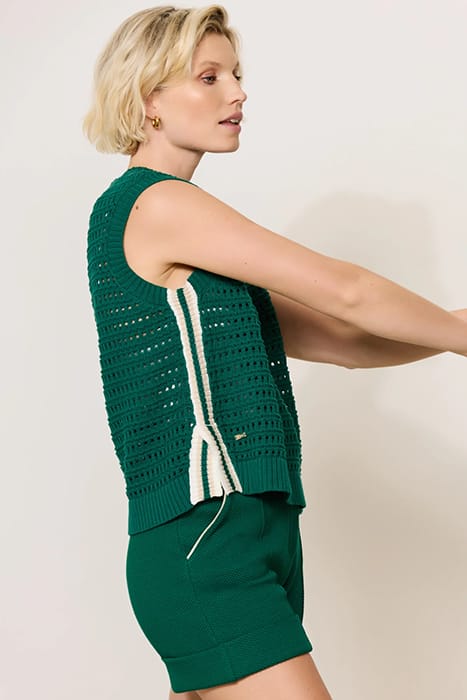 CELESTE CROCHET TOP COURT GREEN 3