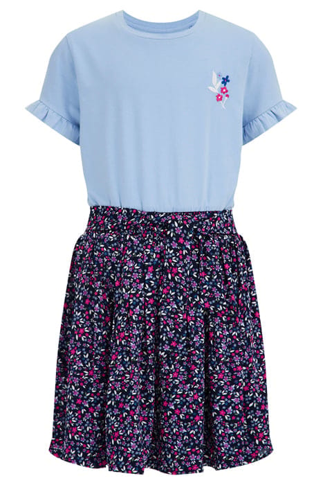 DRESS MID LENGTH BLUE 3