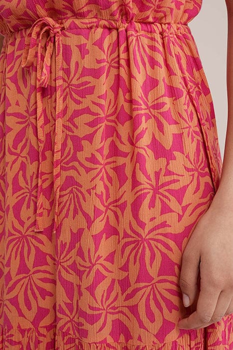 DRESS MAXI LENGTH BRIGHT PINK 5