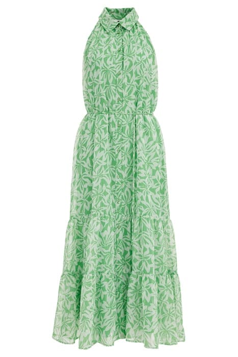 DRESS MID LENGTH BRIGHT GREEN 3
