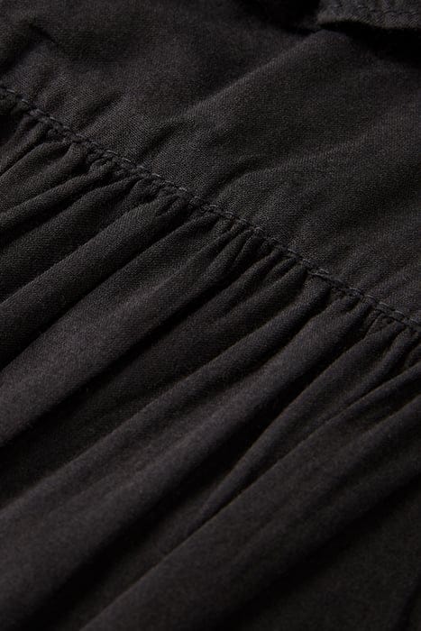 WRAP TOP WITH RUFFLE DETAIL EVENING BLACK 7