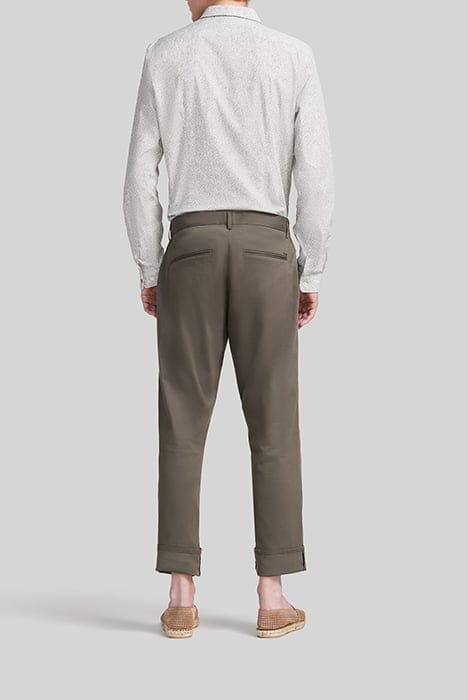 KHAKI UPCYCLED REGULAR CHINOS 4