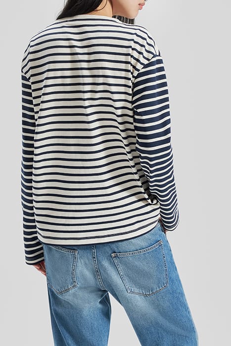 UNISEX ORGANIC COTTON SAILOR-STRIPE GENDER FREE T-SHIRT 2