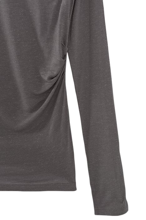 GREY T-SHIRT WITH MICROBEADS ON SHOULDERS 7