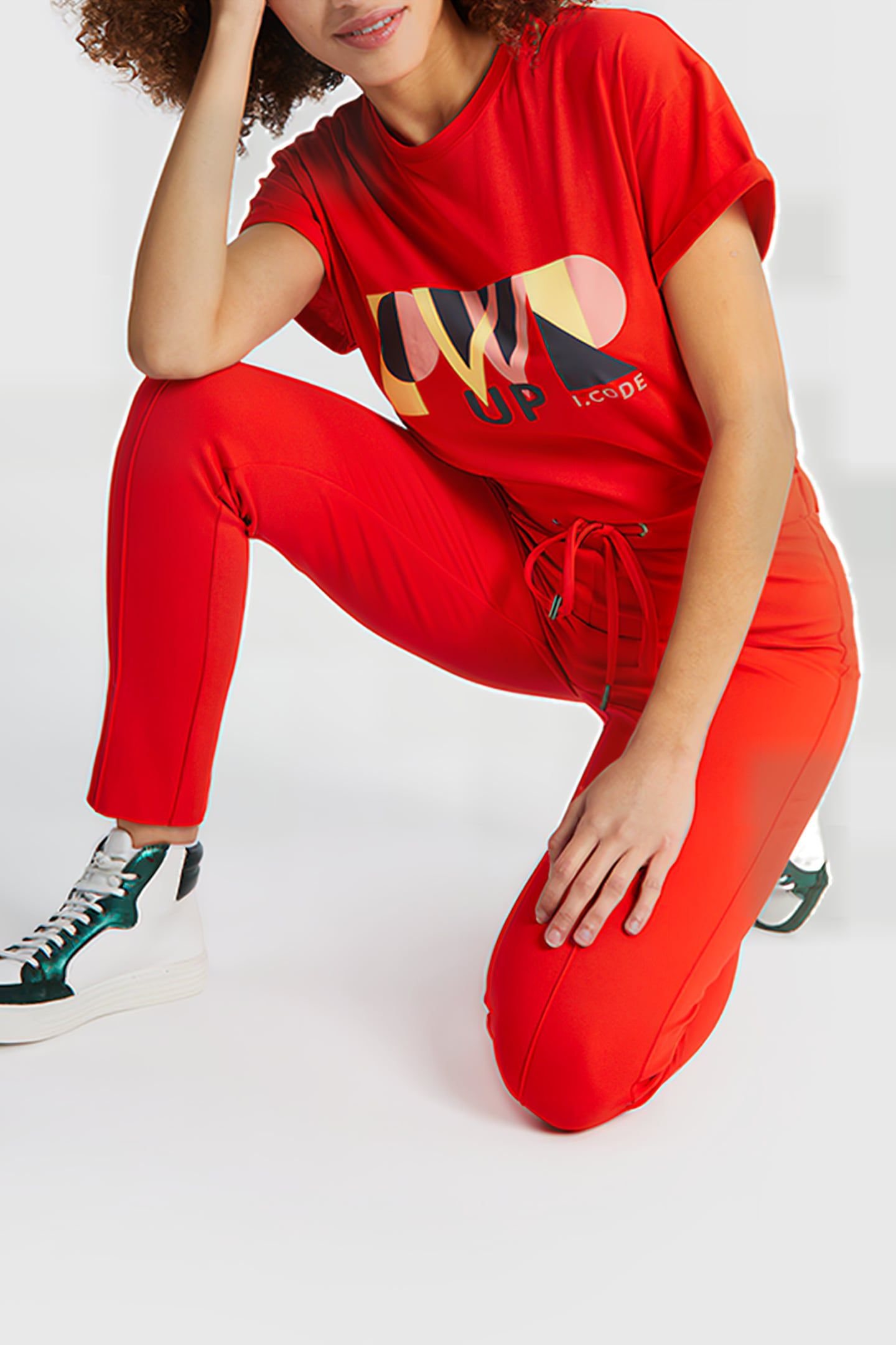 CRIMSON RED MILANO KNIT TREGGINGS 5