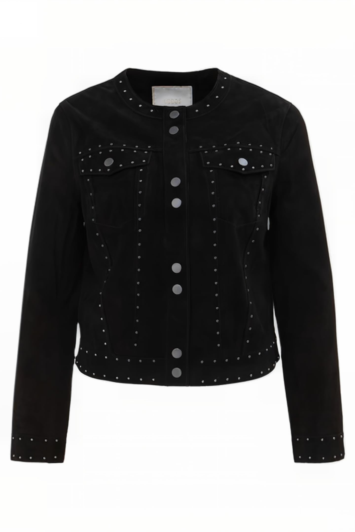 BLACK SUEDE STUDDED JACKET 3